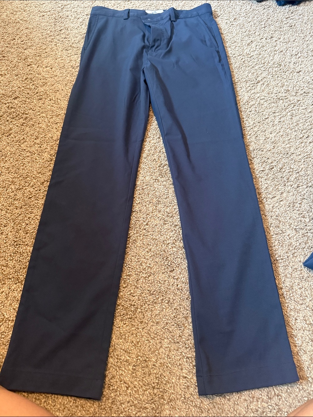 Southern Tide Navy Pants with Embroidered Fish Logo